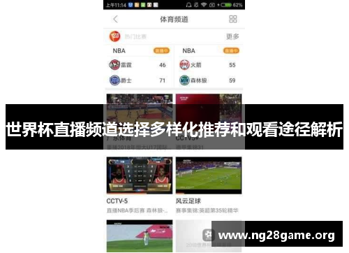 世界杯直播频道选择多样化推荐和观看途径解析