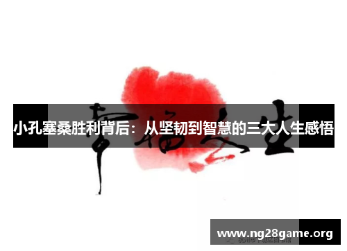 小孔塞桑胜利背后：从坚韧到智慧的三大人生感悟
