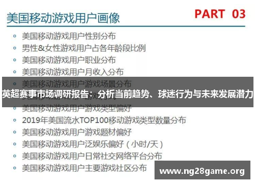 英超赛事市场调研报告：分析当前趋势、球迷行为与未来发展潜力